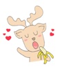 Happy Gay Deer Sticker