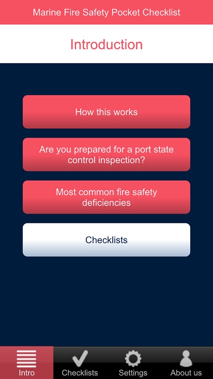 Fire Safety Pocket Checklist