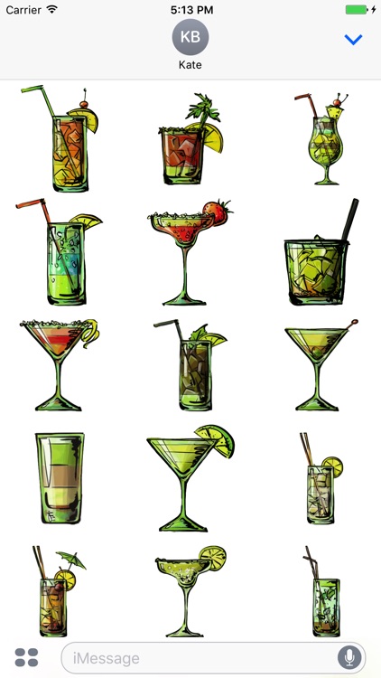 Cocktail Stickers - Yum!