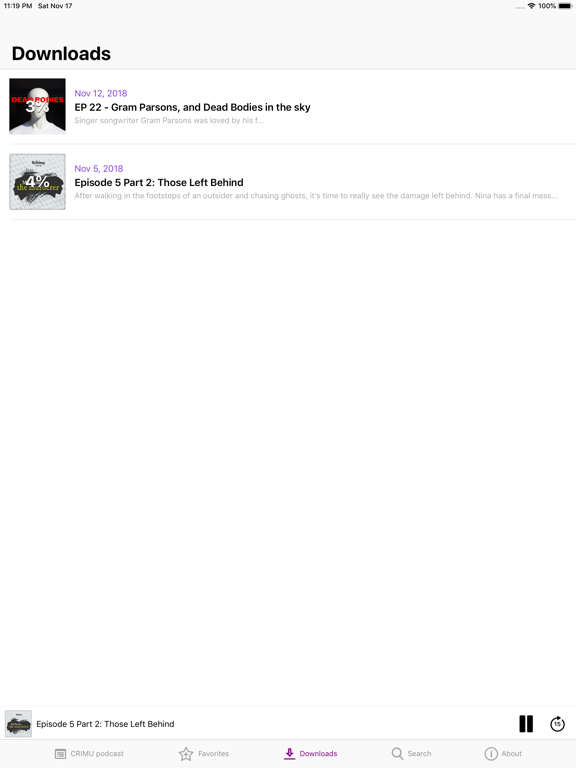 CRIMU podcast iPad screenshot 5 - Lifestyle app