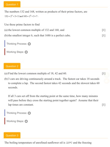 Math Exam Revision Kit iPad screenshot
