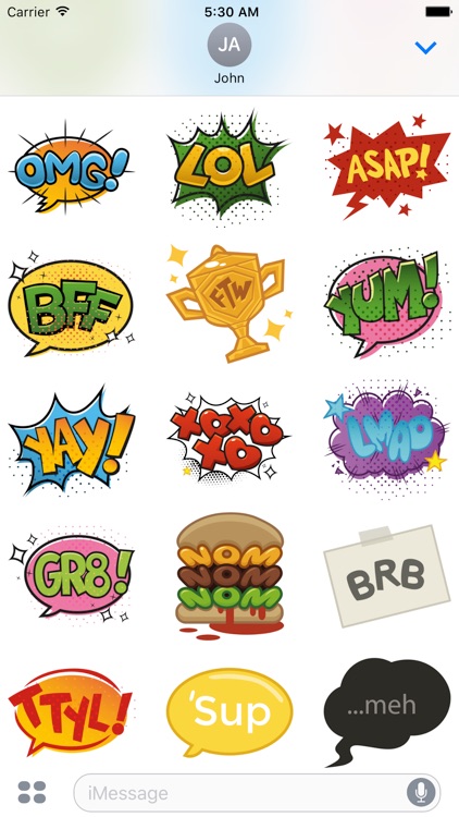 Pop Art Comic Speech Bubbles screenshot-3