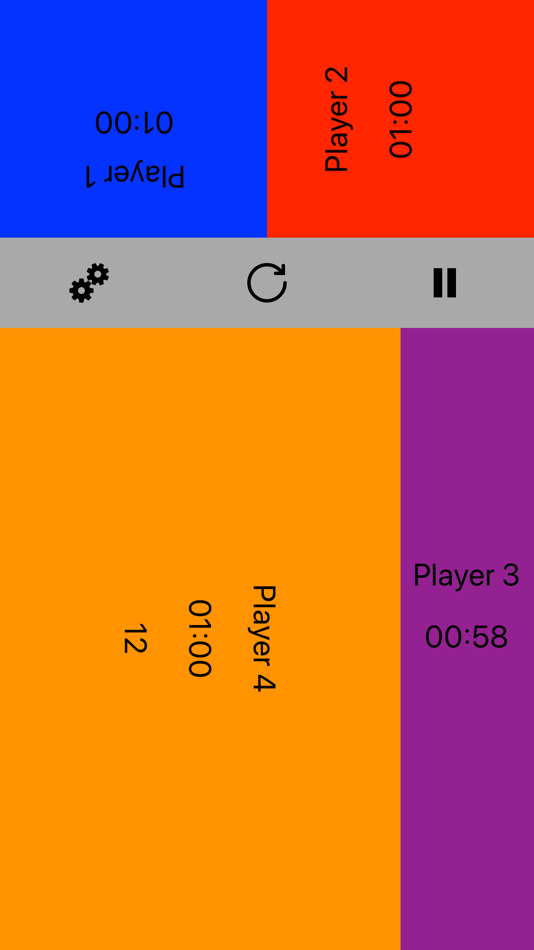 #1. Four Player Chess Clock (iOS) 由: Temur Samiev
