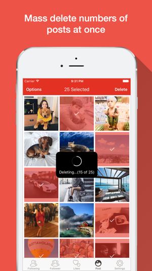 ‎Clean it Up - Mass Unfollow & Unlike & Repost Screenshot