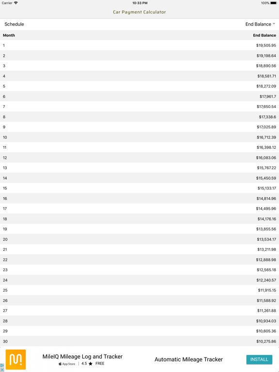 Screenshot #6 pour Car Payment Calculator Monthly