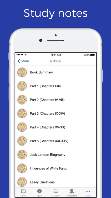 White Fang - sync narration, note, quiz screenshot-4