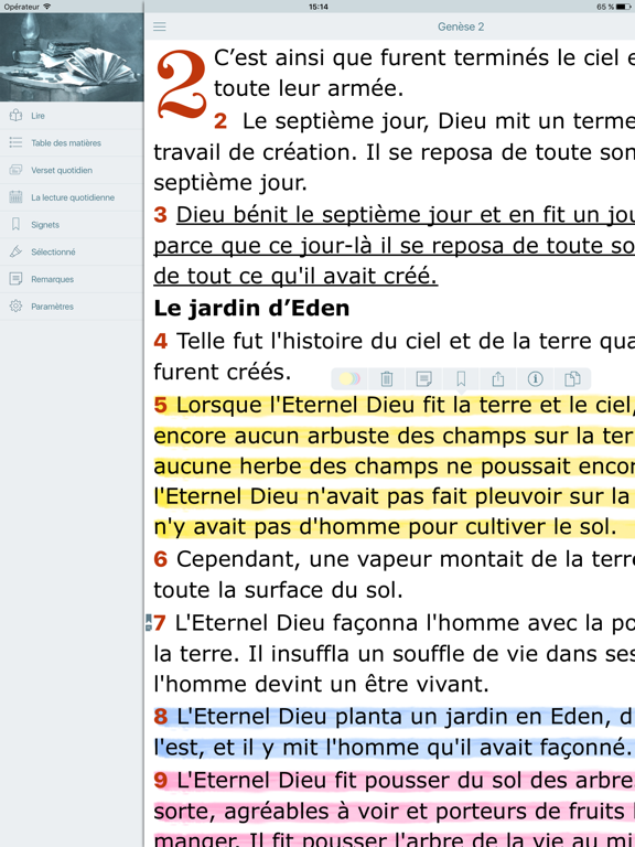 Screenshot #6 pour La Bible en Français. L Segond