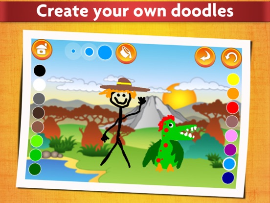 Dinosaurs - Kids Coloring book iPad screenshot 5 - Games app