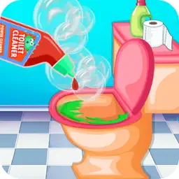 Bathroom Cleaning - Pick up trash and help wash app icon