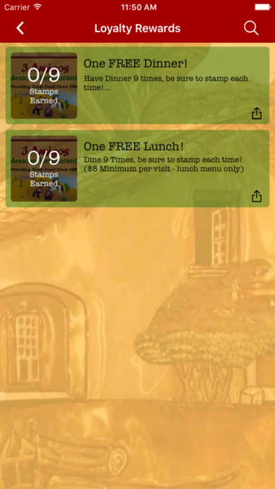 Screenshot #3 pour 3 Amigos Mexican Restaurants