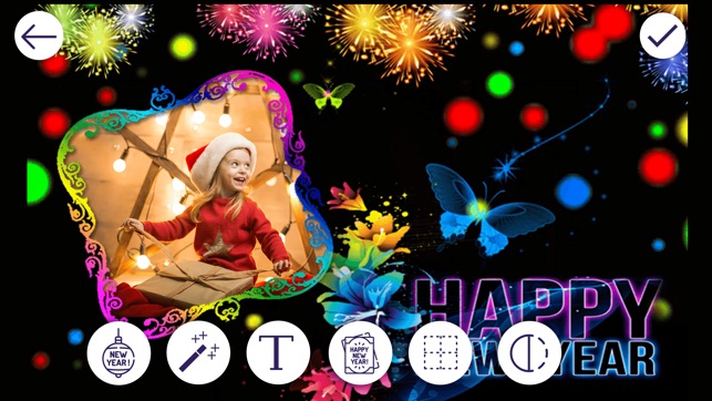New Year Photo Frames