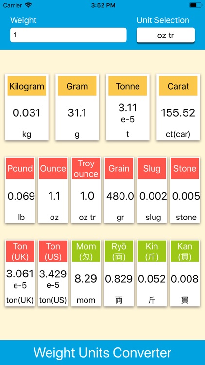 Weight Units Converter screenshot-5