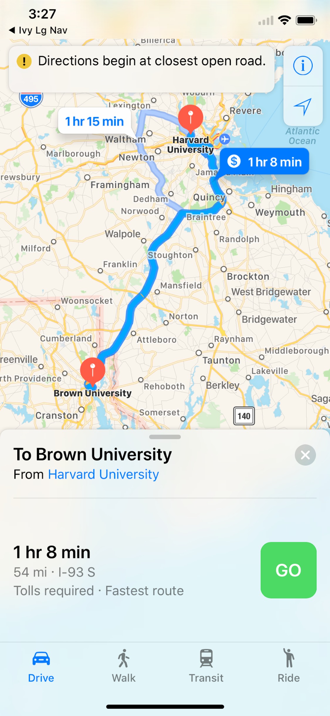 Ivy League Navigator