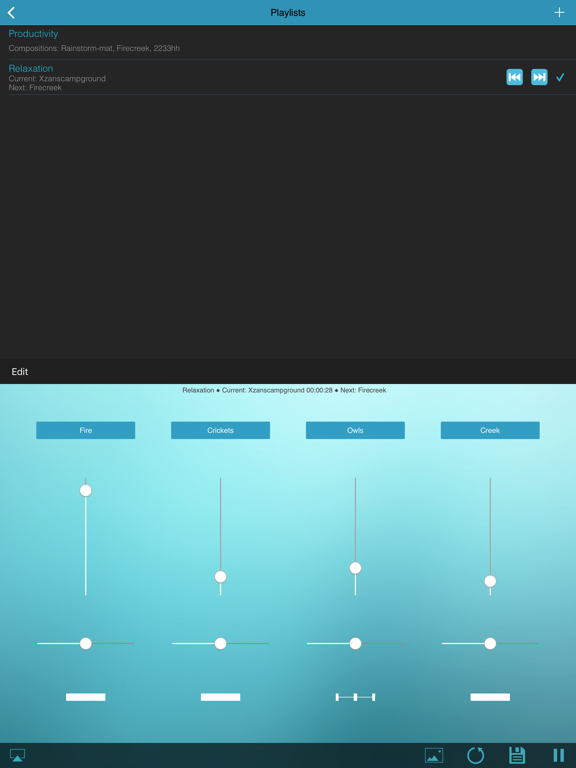 Go Mix It - ambient sounds iPad screenshot 4 - Health & Fitness app
