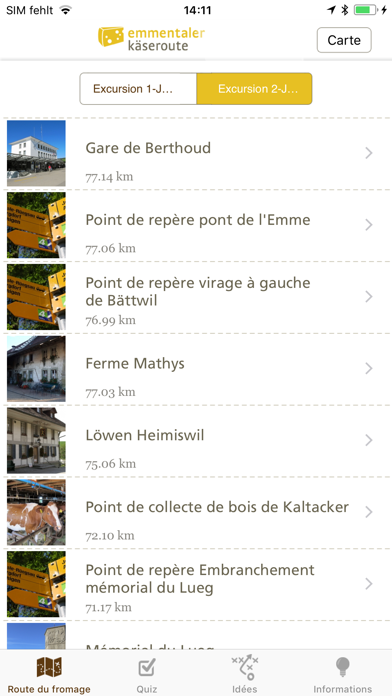 Screenshot #2 pour Route du fromage de l'Emmental