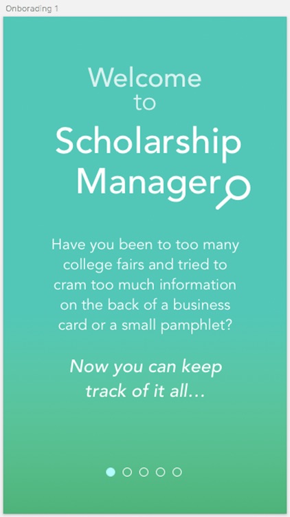 Scholarship Manager App
