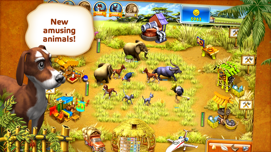 #4. Farm Frenzy 3 Madagascar Lite (iOS) De: Alawar Entertainment, Inc