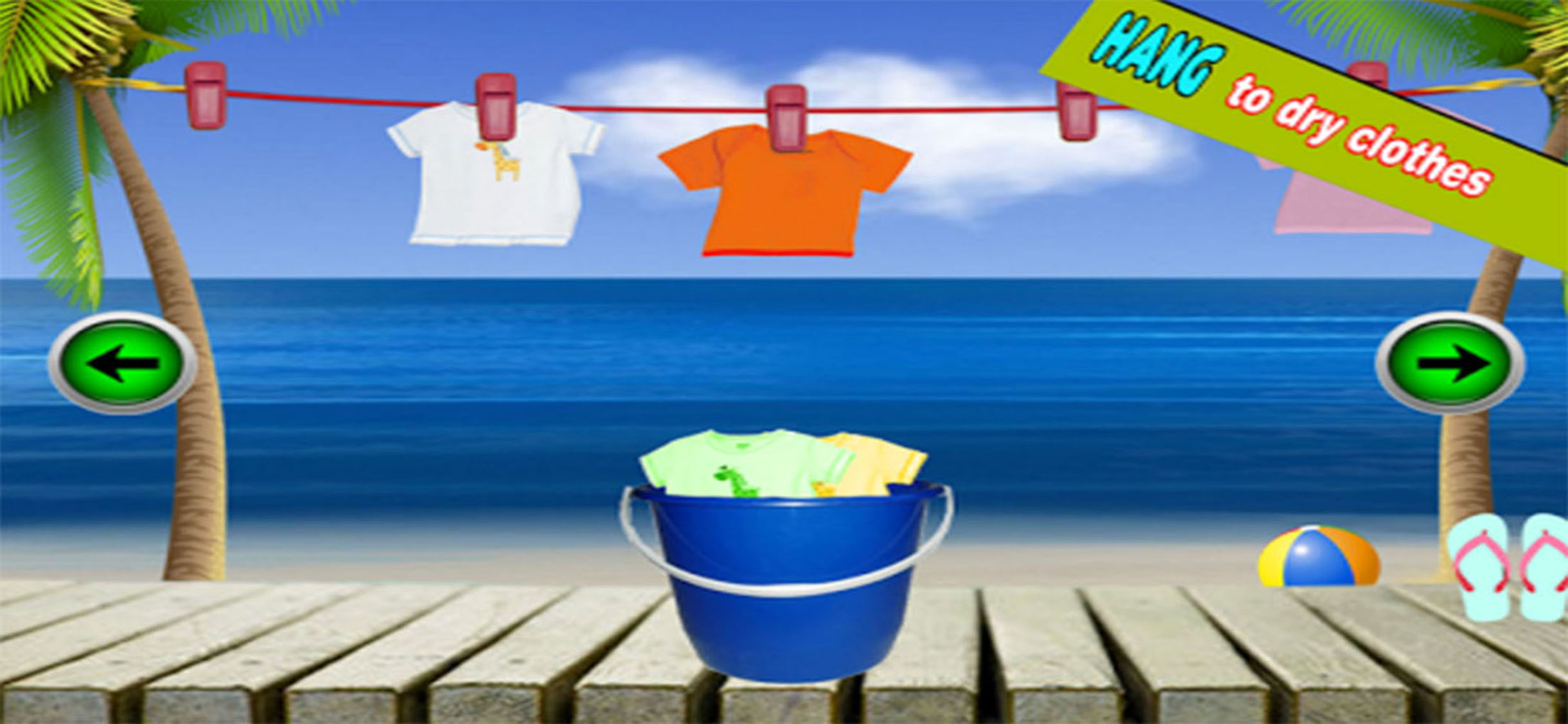 Kids Washing Laundry Clothes