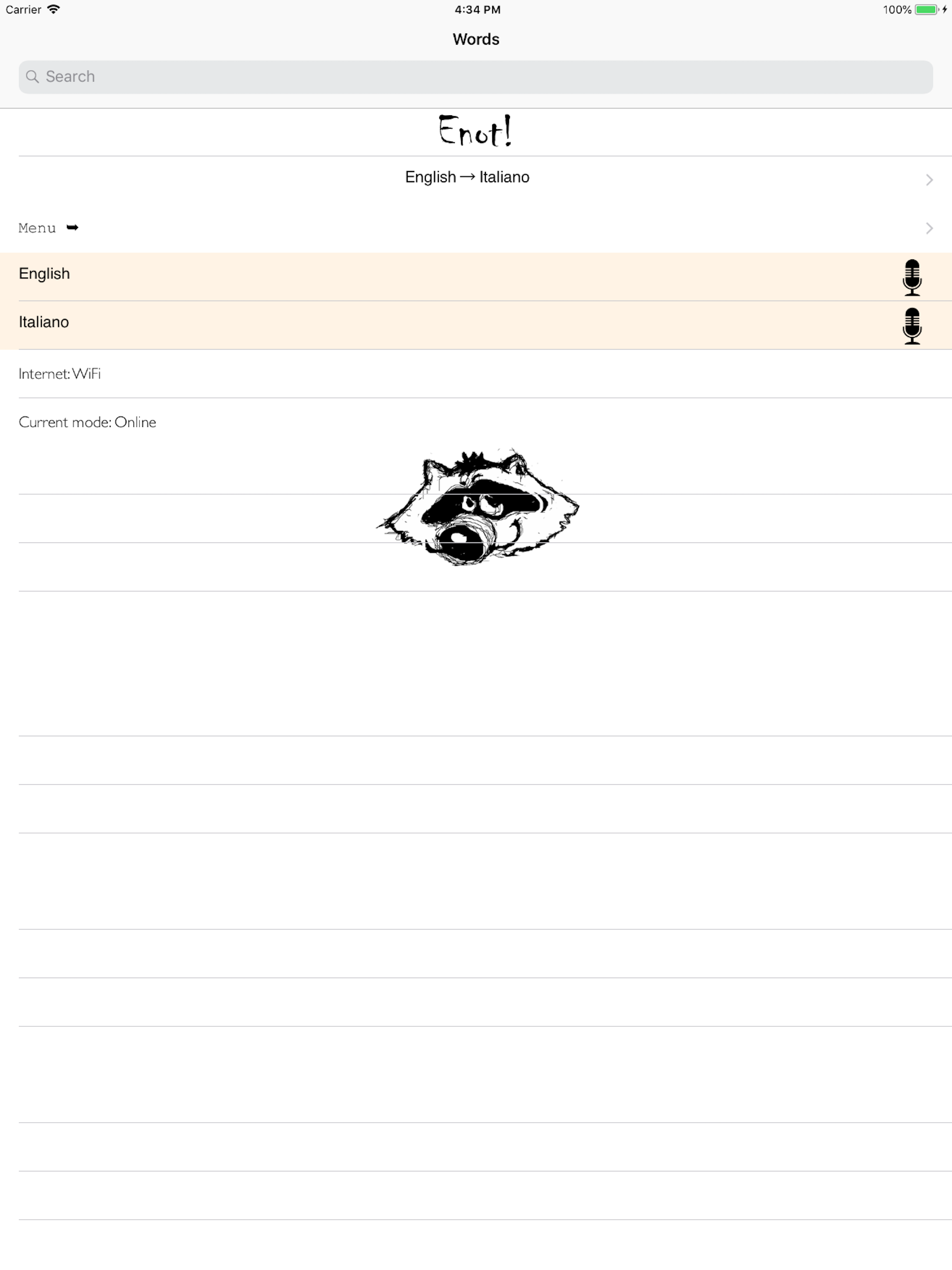 Italian-English dictionary E! screenshot 12