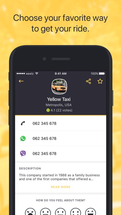 Weelz - Taxi Phonebook screenshot 2