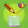 物理画线欢乐版：滚动弹球进玻璃杯 - iPadアプリ