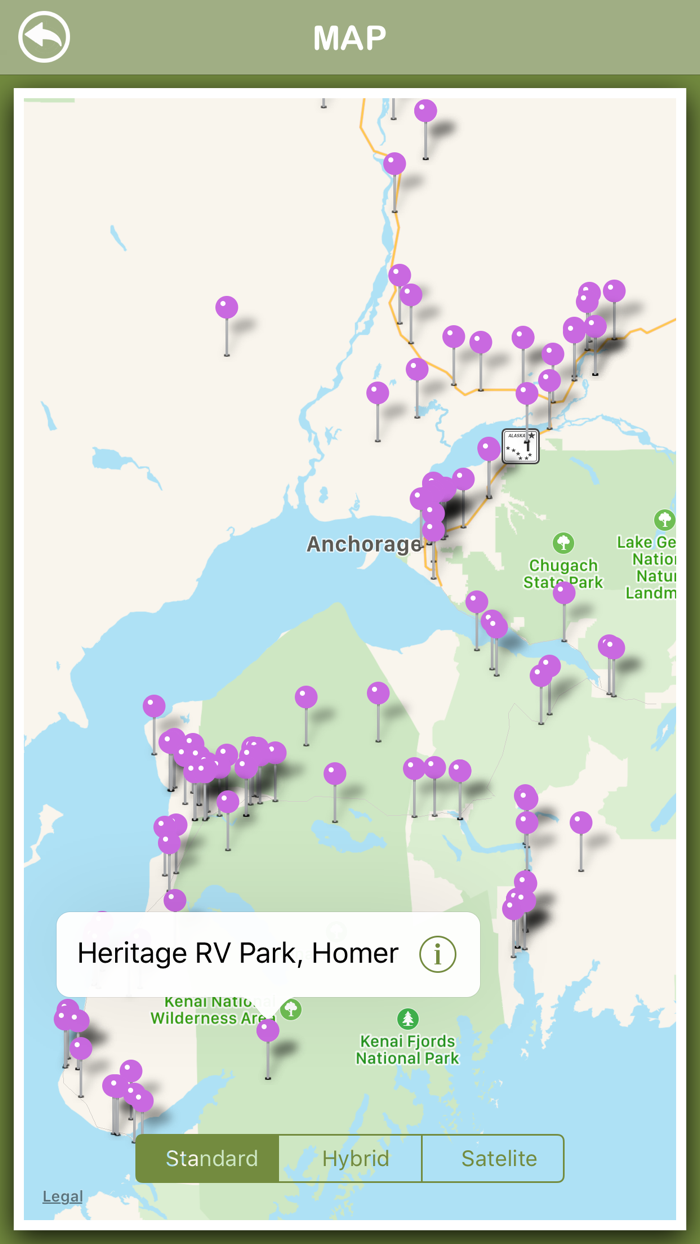 Alaska Campgrounds Offline