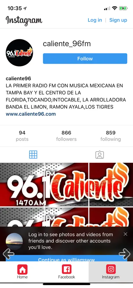 Caliente 96