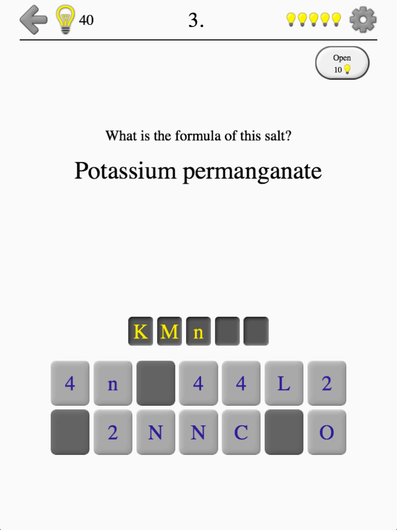 Screenshot 9 of Inorganic Acids, Ions & Salts
