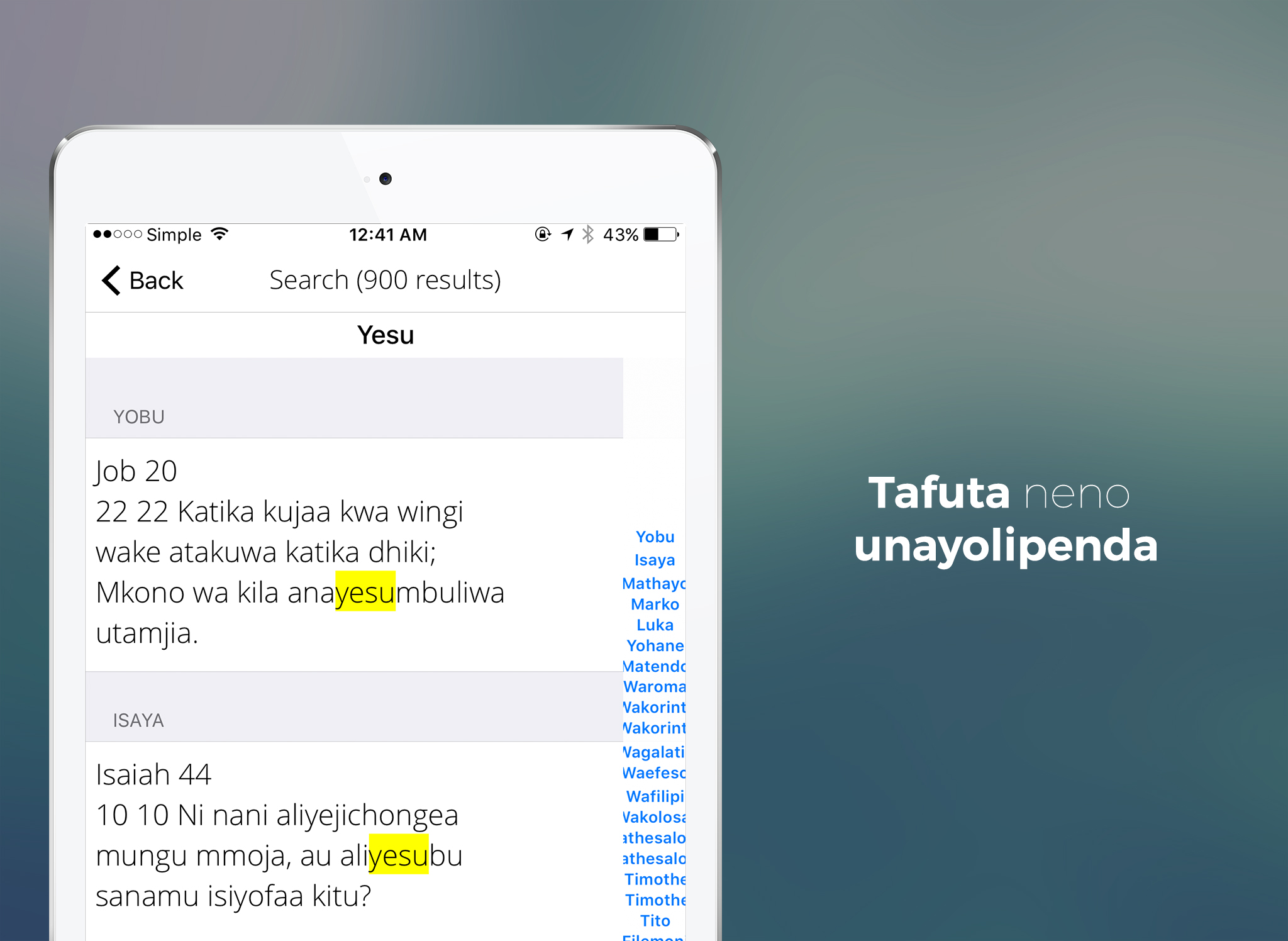 Get Swahili Bible