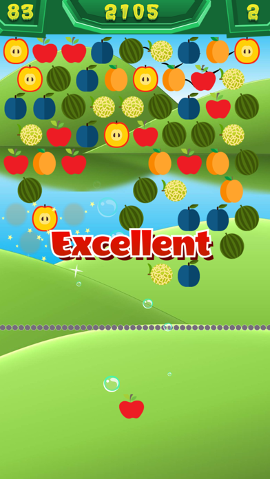 Screenshot #2 pour Fruits Bubble Shooter Jeux Puzzle
