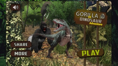 Screenshot #1 pour Gorilla vs Dinosaur Adventure