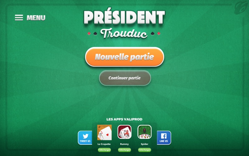 Screenshot #1 pour Président - jeu de cartes