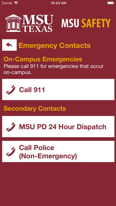 MSU Safety iPhone screenshot 2 - Education app
