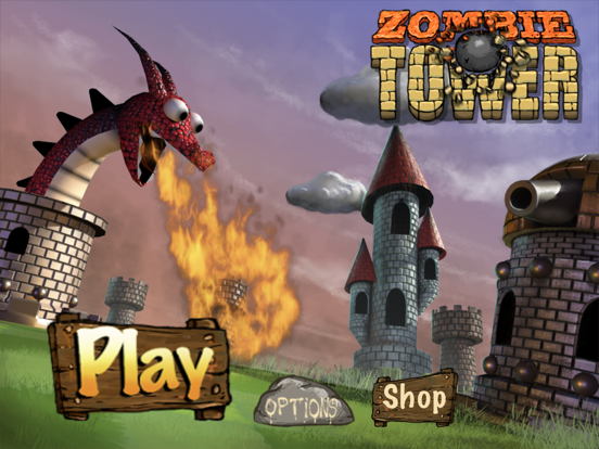 Zombie Tower Shooting Defense iPad app afbeelding 1