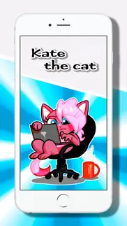 cat stickers: flirty kate iphone screenshot 1