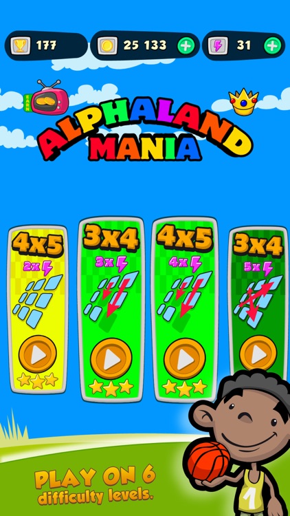 Alphaland mania - best funny & educational memory game from A to Z.