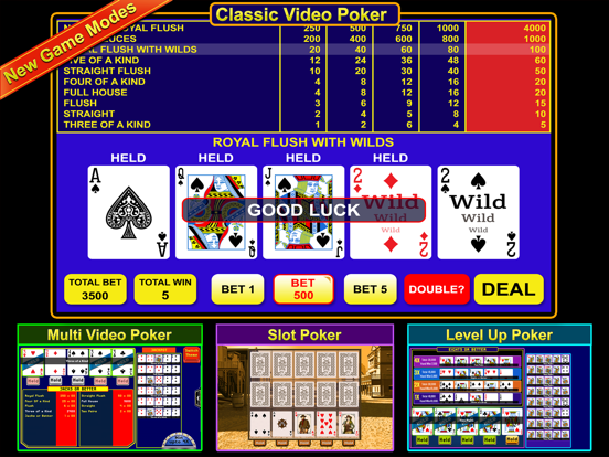 Screenshot #4 pour Video Poker  - FREE Multihand Casino Free Video Poker Deluxe Games