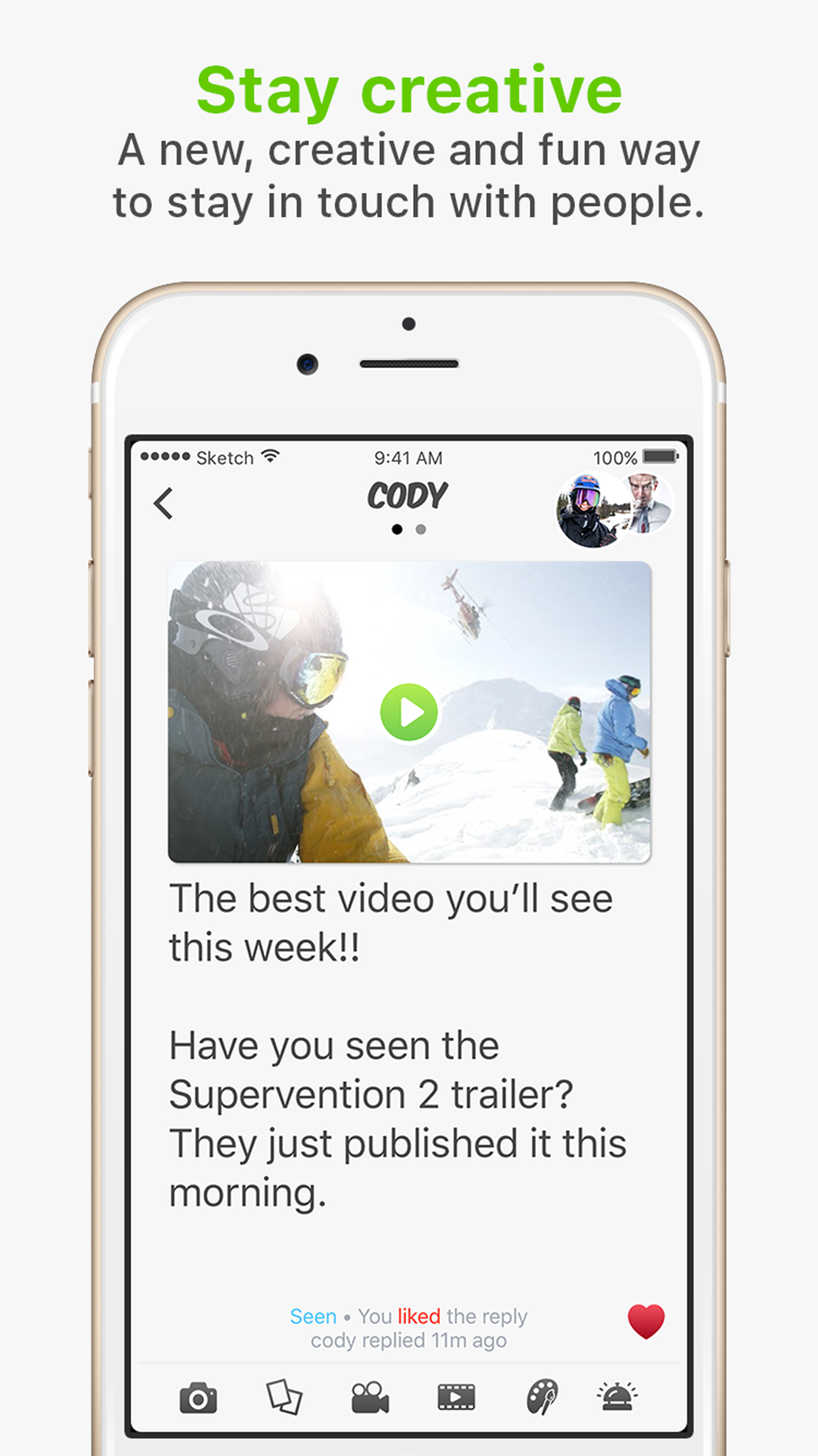 Reply - Fullscreen Messaging screenshot 3