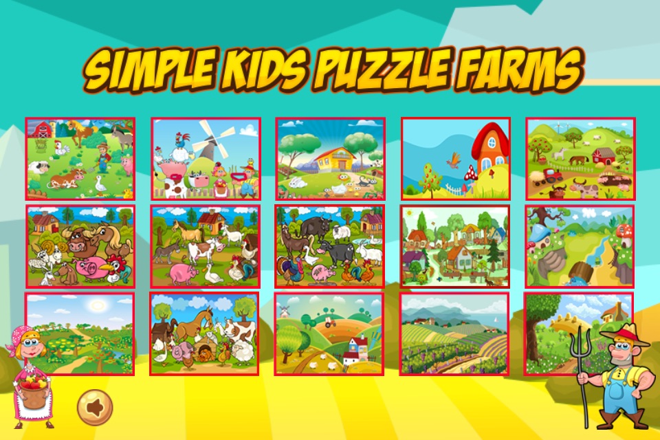 Simple Kids Puzzle Farm - Animal Match Game Fun! screenshot 2