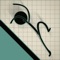 Doodle Stickman Jump n Fall: Don't Crash Off The Line Pro