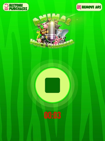 Animal Voice Changer – Super Funny and Scary Sound Modifier & Speech Recorder with Effects iPad screenshot