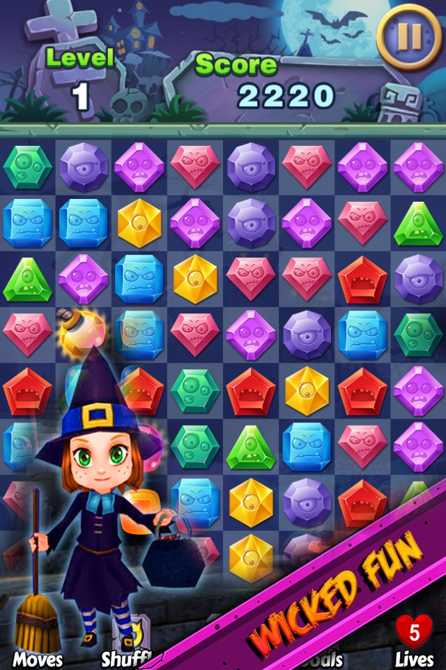 Zombie Jewels - Match3 Jewel Star screenshot 3