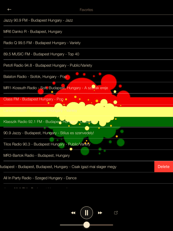 Screenshot #5 pour Hungary Music ONLINE Radio from Budapest