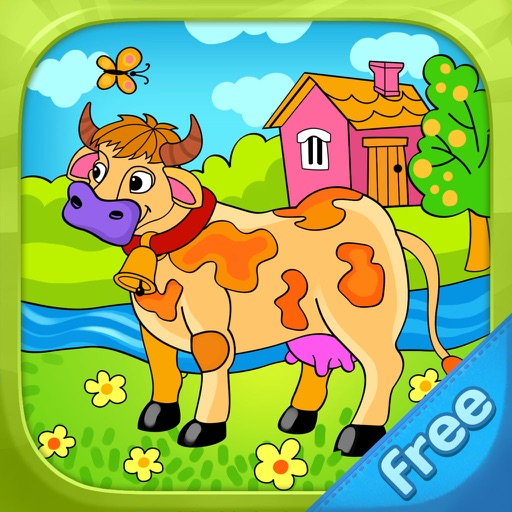 Farm Animals - Living Coloring Free iOS App