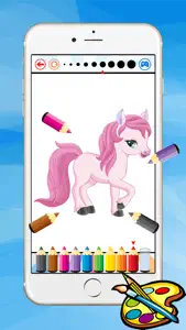 Coloring Book For Little Pony - Horse drawing for kid game screenshot #3 for iPhone