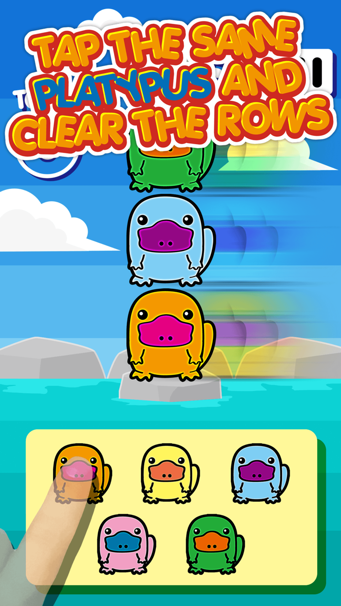 Platypus Land - Chibi Kawaii Animals Column Matches Up Games