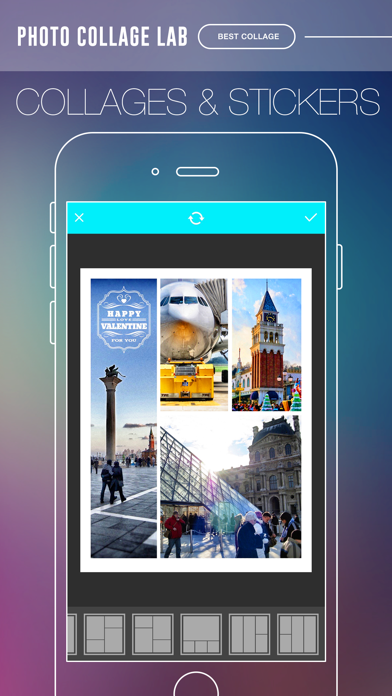 Photo Collage Lab - photo collage maker, selfie editor & camera blenderのおすすめ画像4