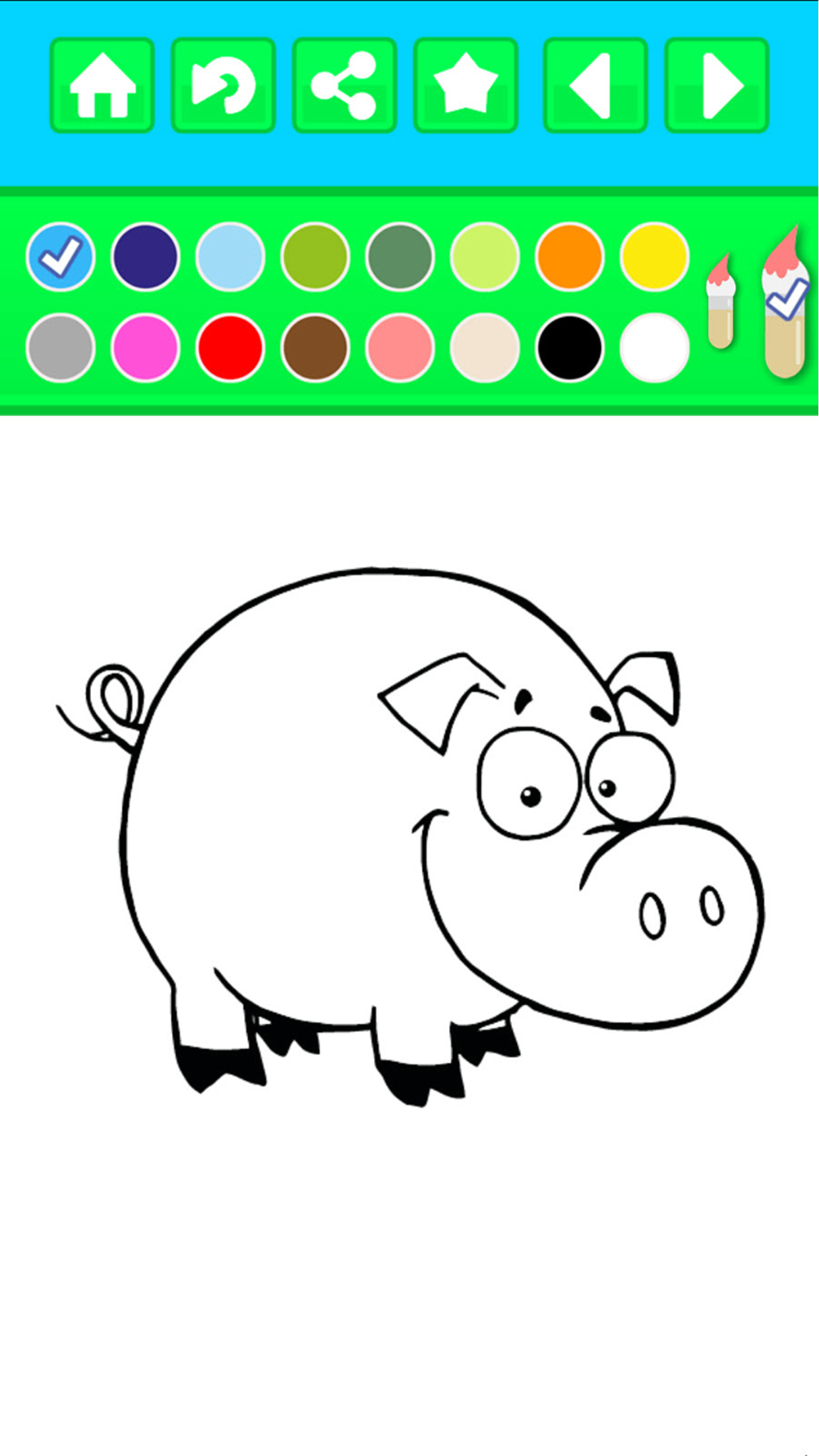 Farm Animals Peekaboo Coloring Book - Free Kids Printable Pages screenshot 3