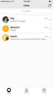 sprint secure messenger iphone screenshot 1