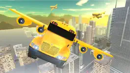 Game screenshot Flying School bus simulator 3D free - school kids hack